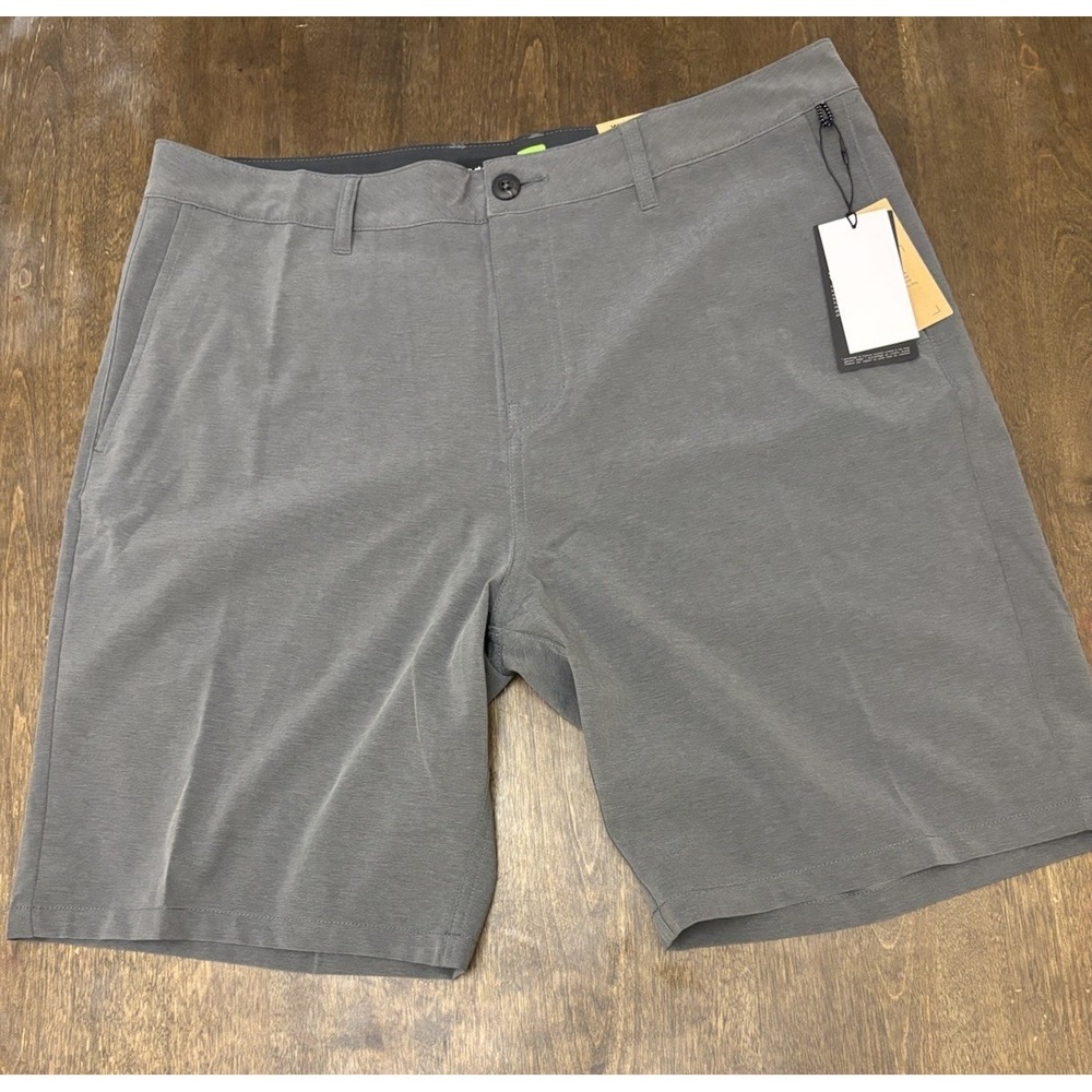 Quiksilver Union Amphibian Hybrid Shorts Mens 36 Grey AQYHY03241 Boardshorts